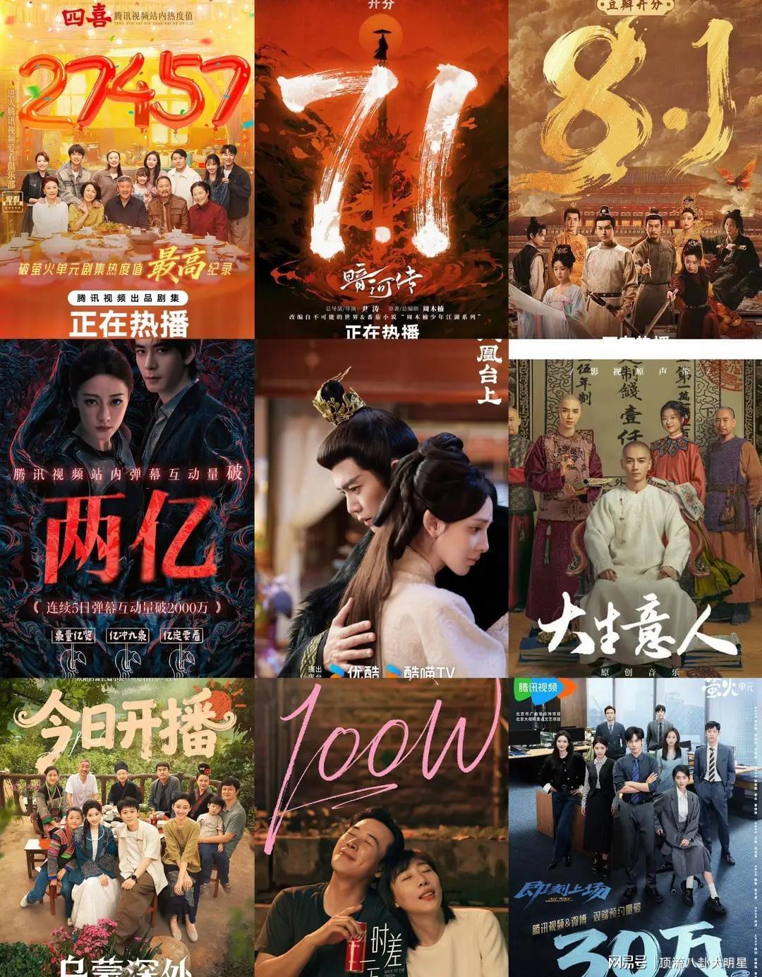 近期“热播剧”排个名：枭起青壤第3，大生意人第6，第一杀疯了封面图