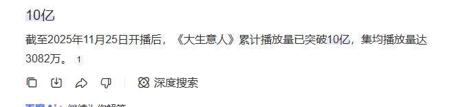 《大生意人》破10亿！演技评分出炉：孙千7分仅第5，第1赢麻了封面图