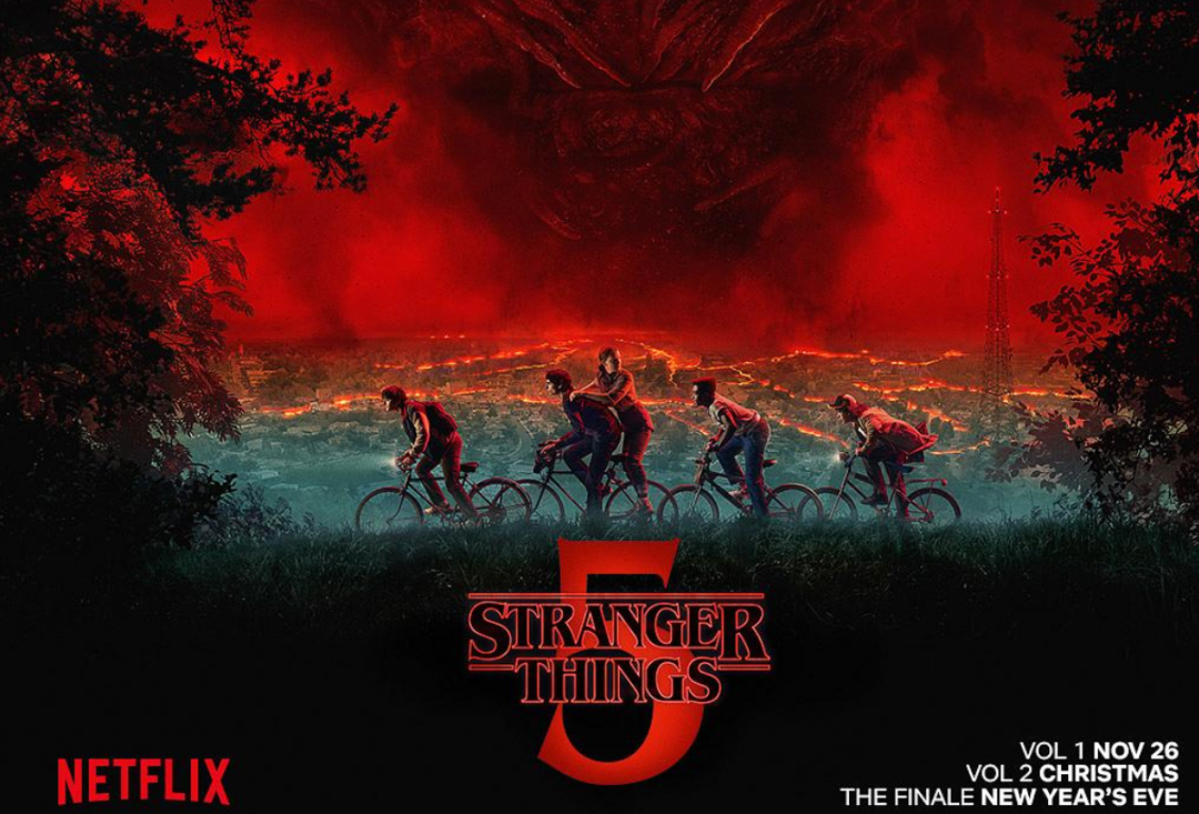 《怪奇物语5》分三次播出，前四集开分9.7，大结局在元旦陪你跨年封面图